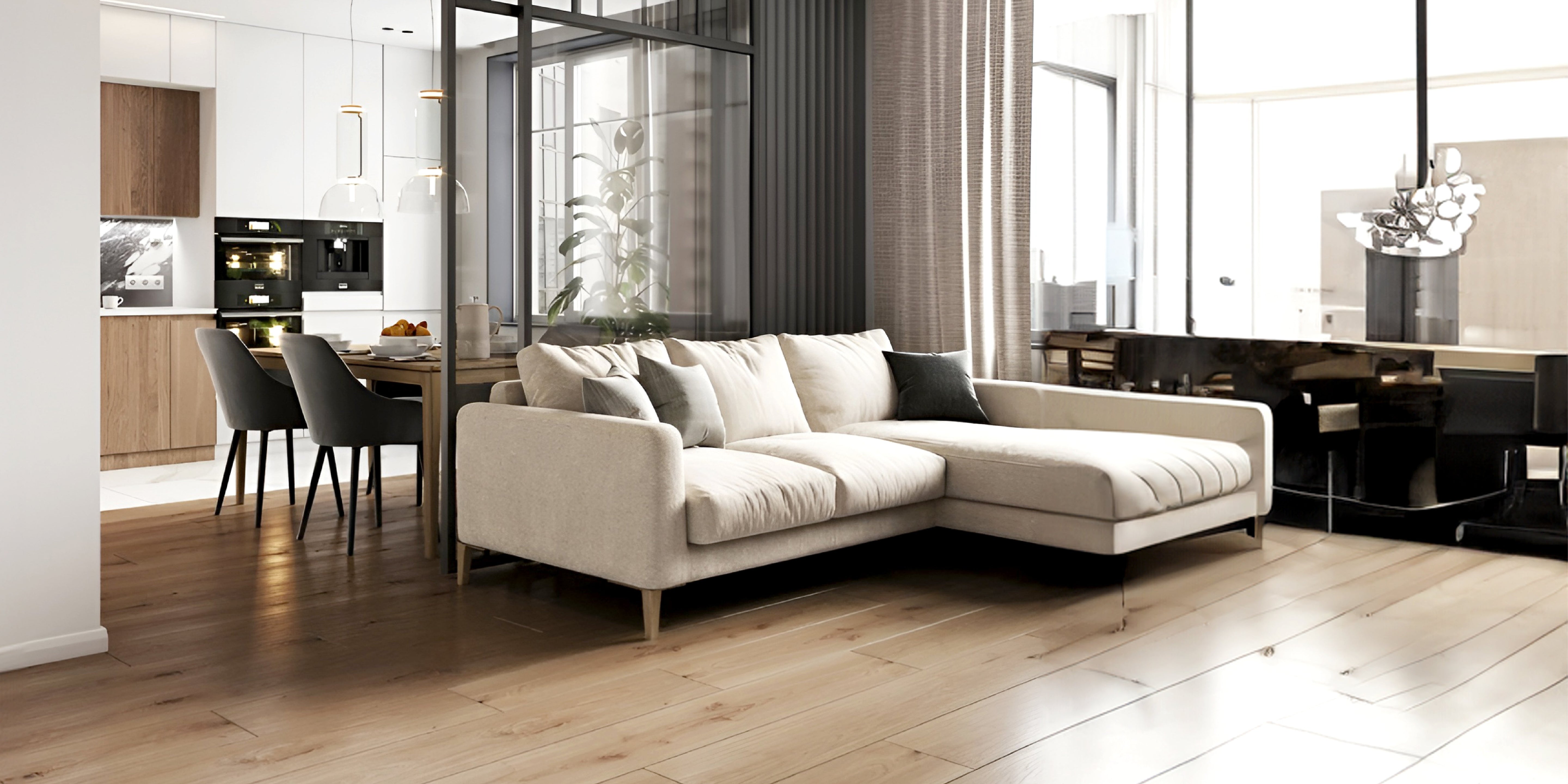 Clever Ways to Separate a Living and Dining Area