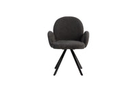 Boucle Hoir Dining Chair with Metal