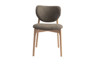 Beechline Boucle Wooden Dining Chair - Brown