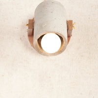 Rustic Concrete Tunnel Wall Lamp