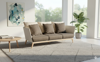 Bonito EcoScape - Dayton Range Three Seater Sofa Rattan - White