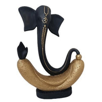 Lambodara Ganesha Showpiece – Black and Gold