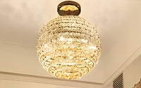 Allure French Gold G9 Crystal Sphere Ceiling Light