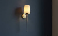 Sleek Gunmetal Globe Wall Light