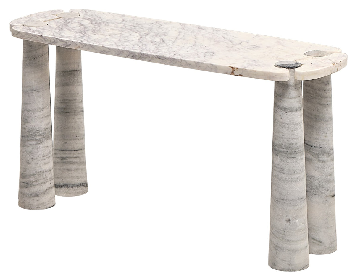 Solid Marble Interlocking Console Table – Bonito Studio