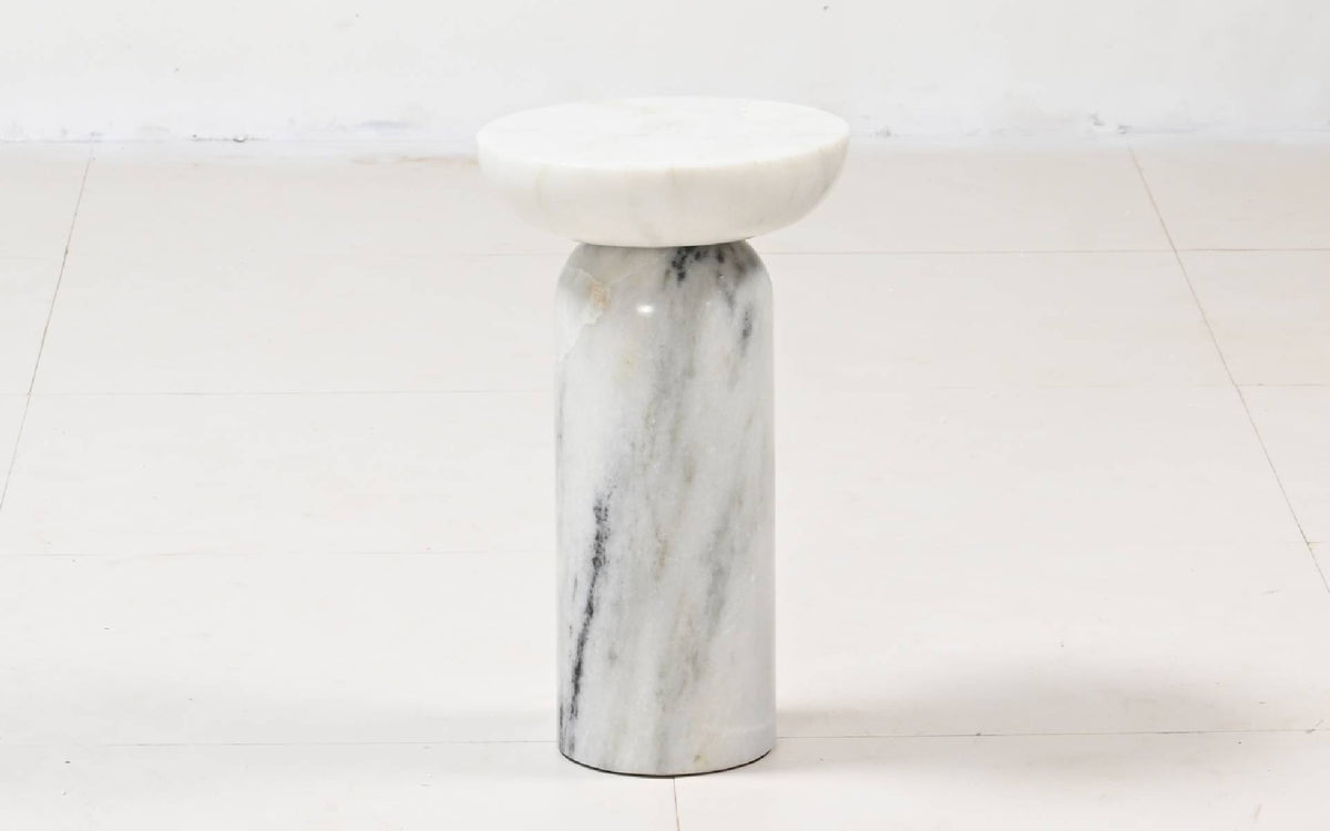Monolithic Rectangular Smart Side Table Monolithic Marble Sculptural Side Table – Bonito Studio