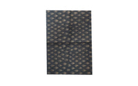 Framed Charcoal Floral Cotton Dining Placement