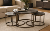 Clayton Mango Wood Nesting Coffee Table