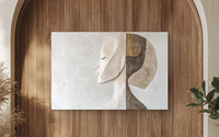 Elegant Abstract Female 3D Wall Art-Stretched on wood