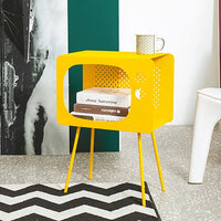 Metal T.V Side table Yellow