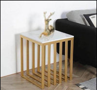 Metallic Cube Side table Gold
