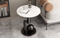 Contemporary Corner Black Side Table