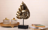 Eternal Peace Sitting Buddha Antique Gold Sculpture