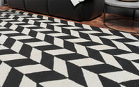 Premiun  Wool Handtufted Carpet Axel Chevron