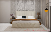 Bonito Queen Size Upholstered Bed with Hydraulic Storage