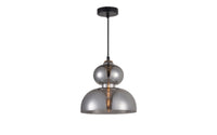 Modern Smoked Architectural Glass Pendant Light