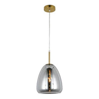 Polished Chrome Bell Silhouette Pendant Light