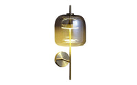 Sleek Gold And White Led Wall Light