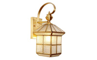 Contemporary Gold And Crystal Wall Light