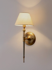 Contemporary Clear And Black Globe Wall Light