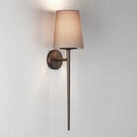 Contemporary Antique Brass Globe Wall Sconce