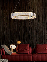 Dazzling Crystal Halo Led Chandelier