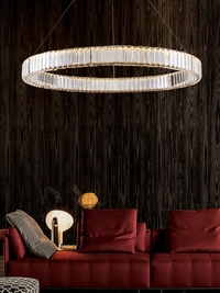 Dazzling Crystal Halo Led Chandelier