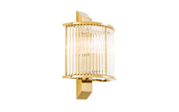 Contemporary Gold Crystal Column Wall Light