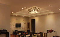 Caesar Luxurious Metal and Crystal Box Ceiling Light