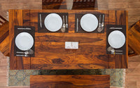 Vismit Solid Sheesham Wood 6 Seater Dining Set